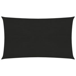 Sunshade Sail 160 g/m2 Black 2x5 m HDPE