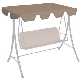 Replacement Canopy for Garden Swing Taupe 150/130x70/105cm