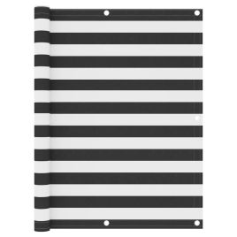Balcony Screen Anthracite and White 120x600 cm Oxford Fabric