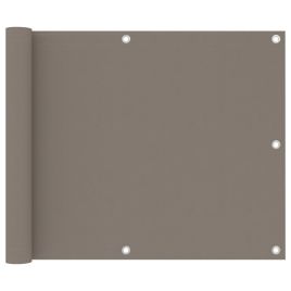Balcony Screen Taupe 75x300 cm Oxford Fabric