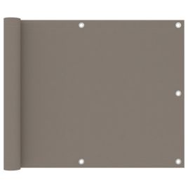 Balcony Screen Taupe 75x400 cm Oxford Fabric