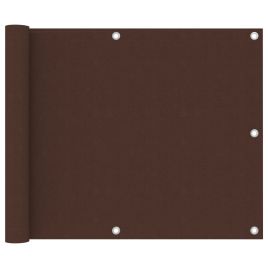 Balcony Screen Brown 75x500 cm Oxford Fabric