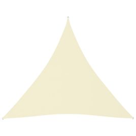 Sunshade Sail Oxford Fabric Triangular 6x6x6 m Cream