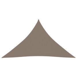 Sunshade Sail Oxford Fabric Triangular 5x5x6 m Taupe