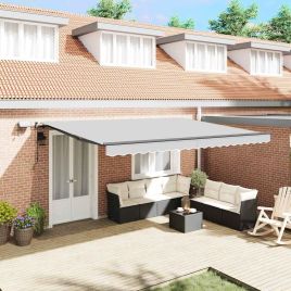 ELBRO Awning Frame Manual Anthracite 400x300 cm Aluminium