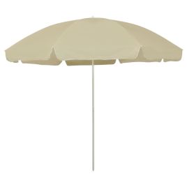 Beach Umbrella Sand Yellow 300 cm