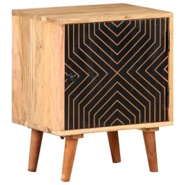 Bedside Table - BANCROFT Jax Nightstand Natural 40cm