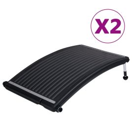 Curved Pool Solar Heating Panels 2 pcs 110x65 cm