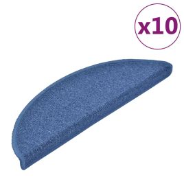 Stair Mats 10 pcs 56x20 cm Blue
