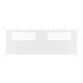 Gazebo Sidewall with Windows 6x2 m White