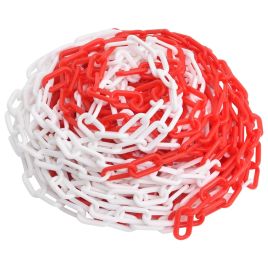 Warning Chain Red and White 100 m 4 mm Plastic