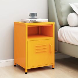 Bedside Table - MAYER Bea Nightstand Mustard yellow 35cm
