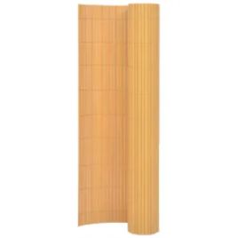 Double-Sided Garden Fence 110x500 cm Yellow