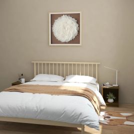 Bedside Table - OLBIA 2 Piece Nightstand Honey Brown 35.5cm