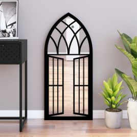 Mirror Black 100x45cm Iron for Indoor Use