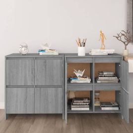 Sideboards 2 Pieces Grey Sonoma 70x41x75 cm Engineered Wood