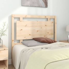 Bed Headboard 105.5x4x100 cm Solid Pine Wood