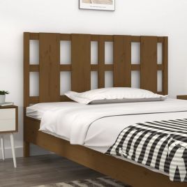 Bed Headboard Honey Brown 140.5x4x100cm Solid Wood Pine