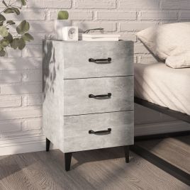 Bedside Table - LOWELL Joe Nightstand Concrete Grey 40cm