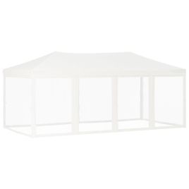 Folding Party Tent with Sidewalls White 3x6 m