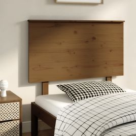 Bed Headboard Honey Brown 104x6x82.5 cm Solid Wood Pine