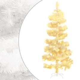 Lauxe Swirl Pre-lit Christmas Tree with Stand White 150cm PVC