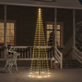 Faune Christmas Tree Flagpole Warm White 310 LEDs 300cm