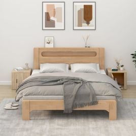 Bedside Table - BETHEL 2 Piece Nightstand Sonoma Oak 50cm