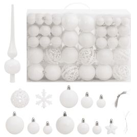 Roche Roche Christmas Bauble Set 111 pcs White Polystyrene