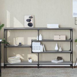 Console Table Grey Sonoma 160x32x95 cm Engineered Wood