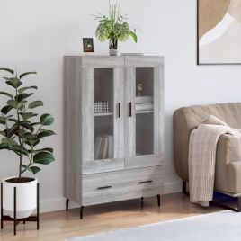 Highboard Grey Sonoma 69.5x31x115 cm Engineered Wood