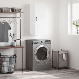Wall Mounted Cabinet White 34.5x34x90 cm