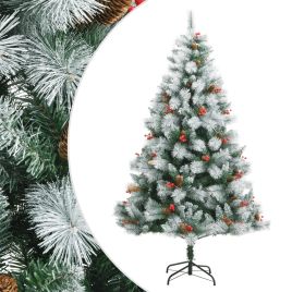 Fluer 180cm Hinged Tree with Berries and Cones
