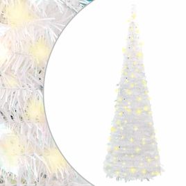 GLIMMERA Artificial Christmas Tree Pop-up 100 LEDs White 150 cm