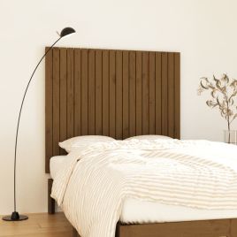 Wall Headboard Honey Brown 127.5x3x110cm Solid Wood Pine