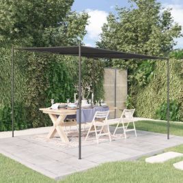 Gazebo Anthracite 3x3 m 180 g/m2 Fabric and Steel