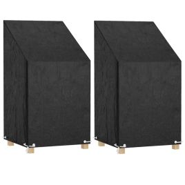 Garden Chair Covers 2 pcs 8 Eyelets 65x65x80/120 cm Polyethylene