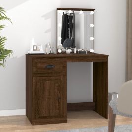 Dressing Table - MARLAS Dresser Brown Oak 90cm