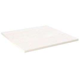 Table Top White 90x90x2.5 cm Solid Wood Pine Square