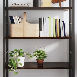 Wall Shelf Dark Grey 80x50x2 cm Treated Solid Wood Oak