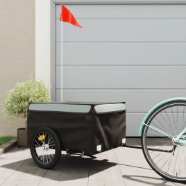 Bike Trailer Black and Grey 45 kg Iron