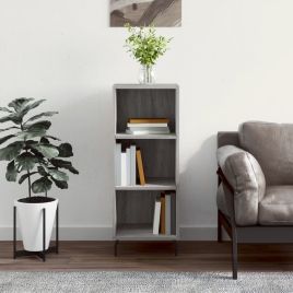 Sideboard Grey Sonoma 34.5x32.5x90 cm Engineered Wood