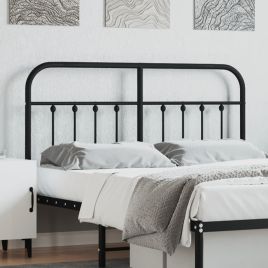 Metal Headboard Black 150cm