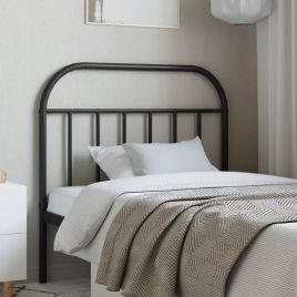 Metal Headboard Black 107cm