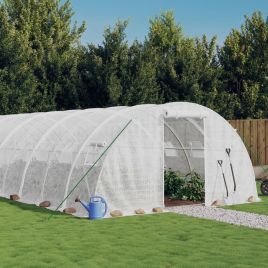 Greenhouse with Steel Frame White 80 m2 20x4x2 m