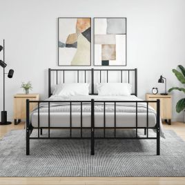 Bedside Table - ADRIAN Len 2 Piece Nightstand Sonoma Oak 40cm