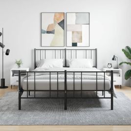 Bedside Table - ROGERS Ray 2 Piece Nightstand White 40cm