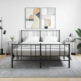 Bedside Table - MANNING Aven 2 Piece Nightstand Grey Sonoma 40cm