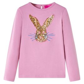 Kids' T-shirt with Long Sleeves Burnt Pink 104