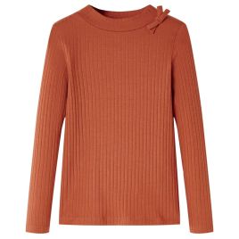 Kids' T-shirt with Long Sleeves Cognac 104